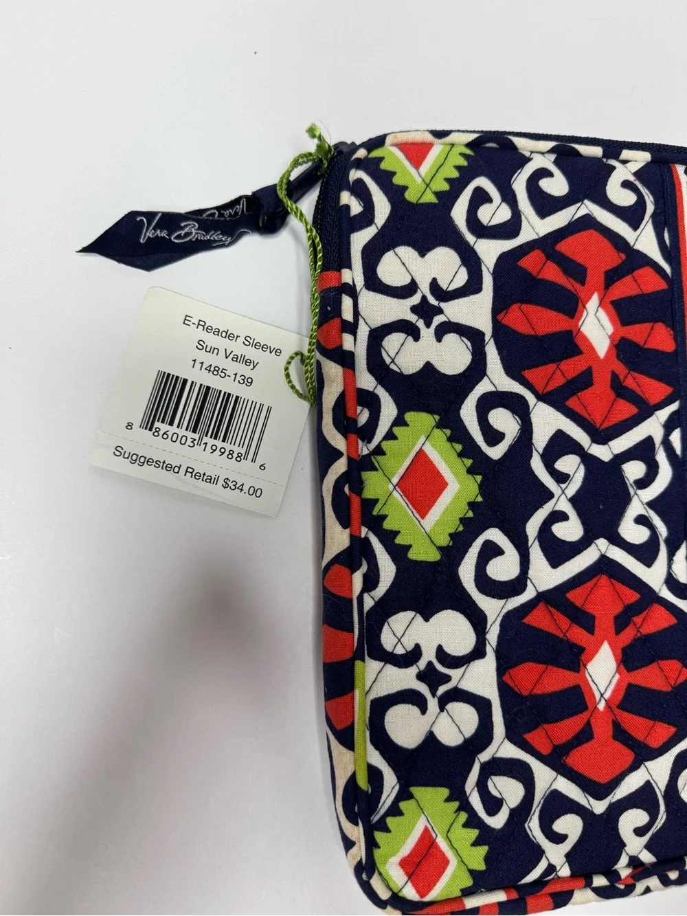 Vera Bradley Retired Sun Valley Tablet Sleeve Quilted iPad Case NWT